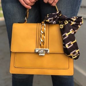 Mustard Yellow Top handle/Crossbody Bag